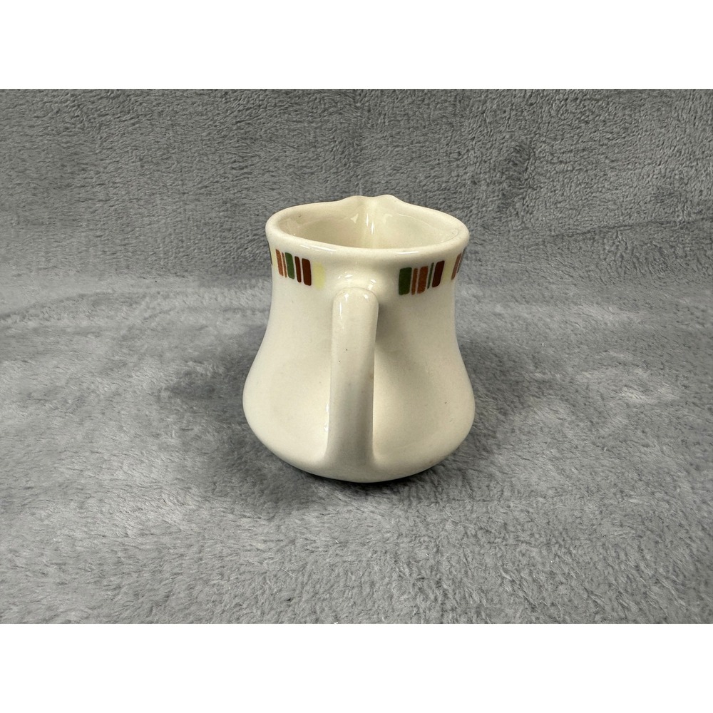 1970 Shenango China Interpace Geometric Restaurant Ware Creamer A-28 - Picture 4 of 7
